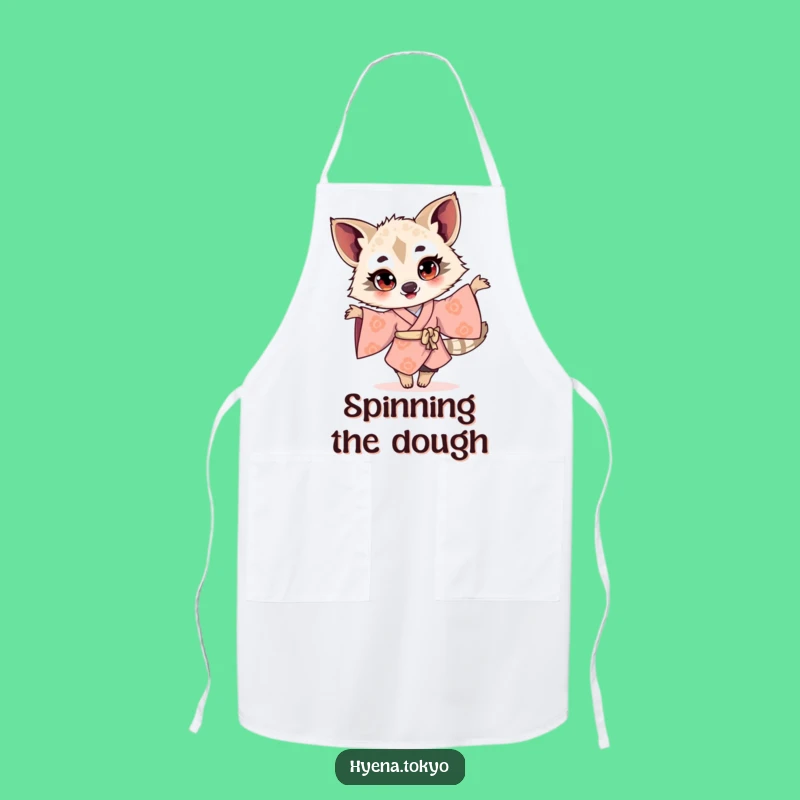 Funny Hyena Kimono Twirling Apron: Joyful Kitchen Gift