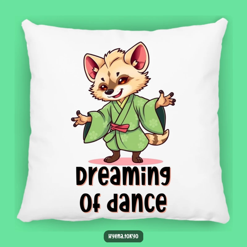 Cozy Funny Hyena Pillow: Soft Kimono Dancer Cushion, Perfect Funny Gift