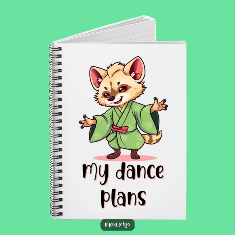 Funny Hyena Kimono Notebook: Graceful Dancer Journal, Perfect Funny Gift