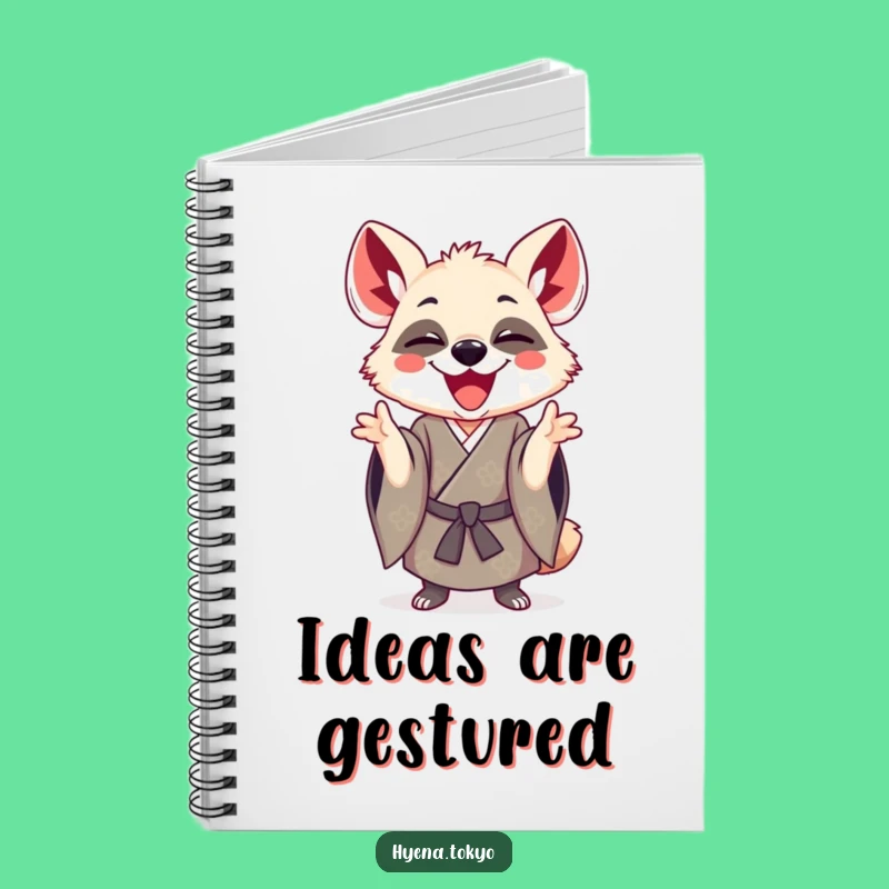 Funny Hyena Kimono Playful Notebook: Joyful Journal Gift