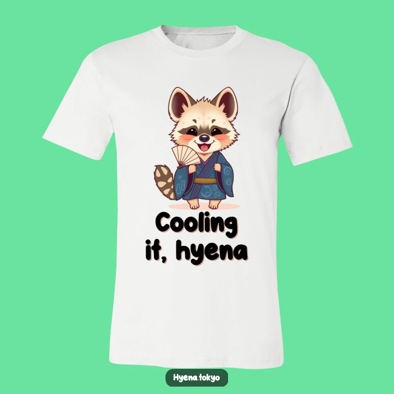Funny Hyena Fan T-Shirt: Joyful Kimono Tee, Ideal Funny Gift