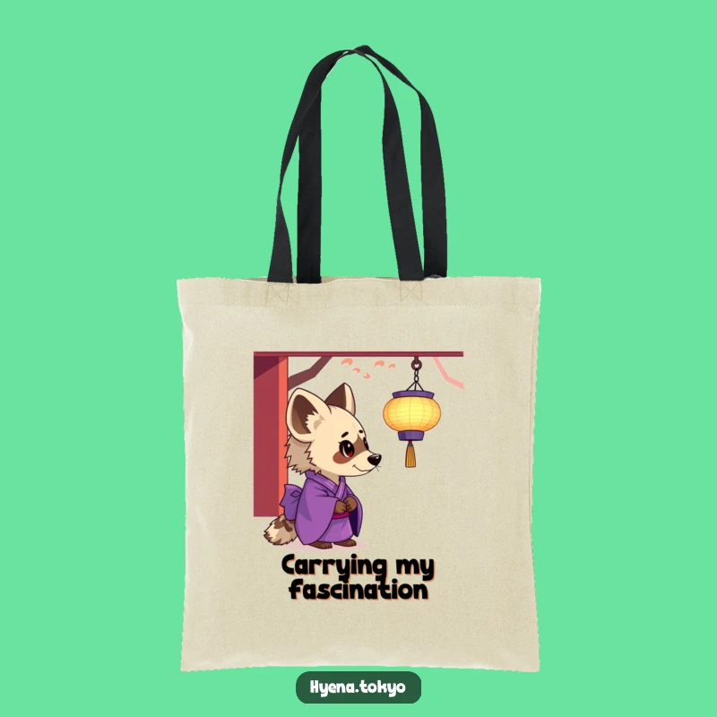 Funny Hyena Purple Kimono Lantern Fascination Tote Bag - Carry Your Dreams!
