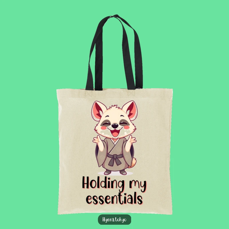 Funny Hyena Kimono Playful Tote Bag: Stylish Carryall Gift